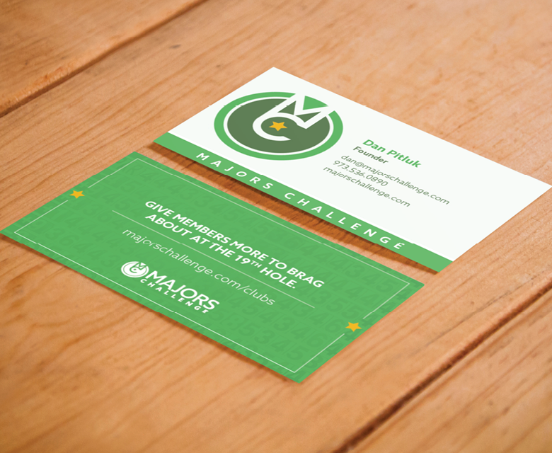 Majors Challenge Business Cards