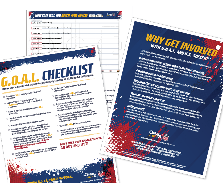 Century 21 / USA Soccer Sponsorship Flyers